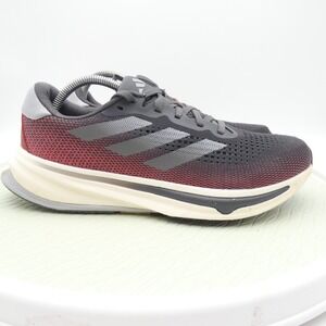 Adidas Supernova Rise IF3016 Mens 9.5 Running Shoes Gray Red Athletic Sneakers